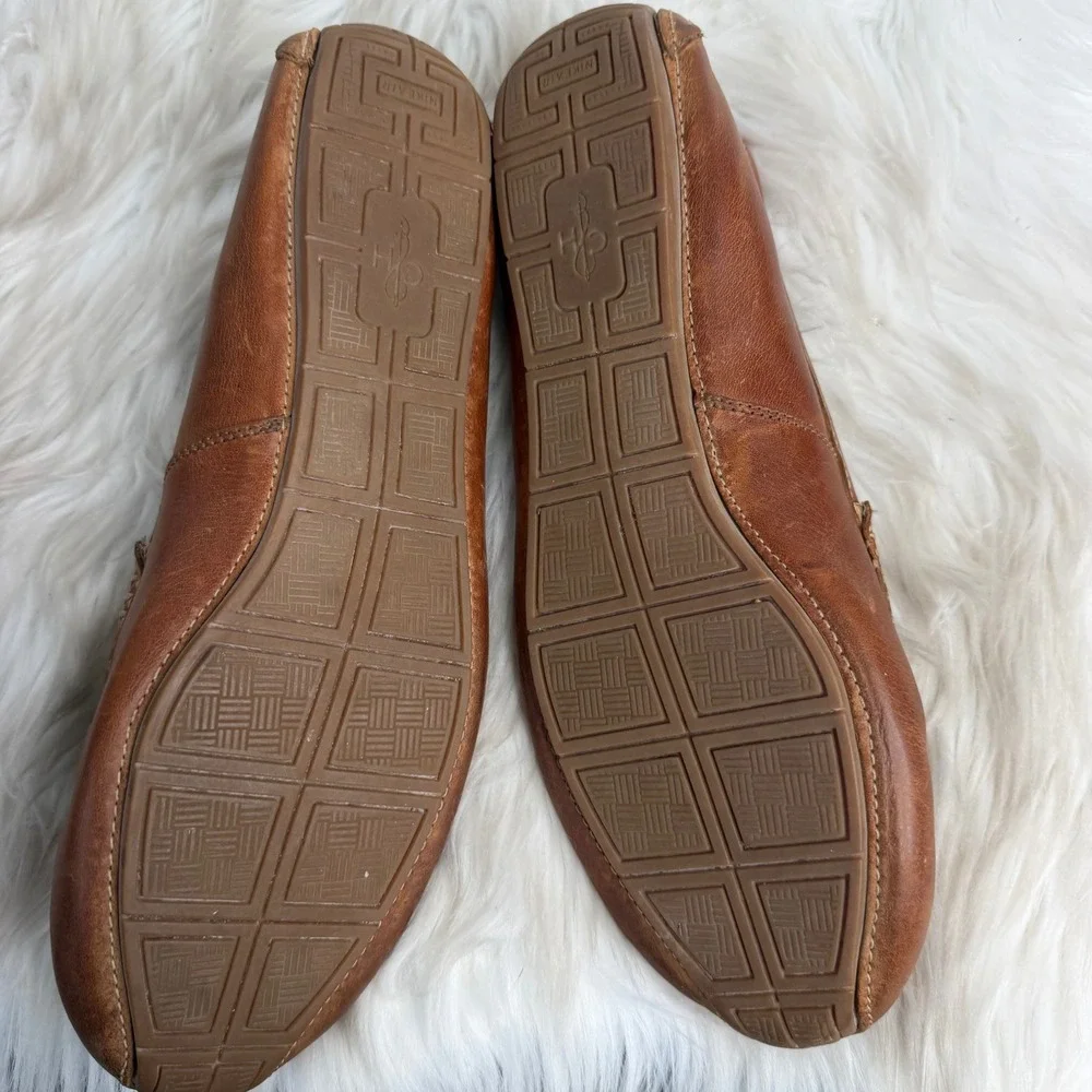 Cole Haan Mens Gunnison Driver Tan Leather Loafers C11401 Size 11M